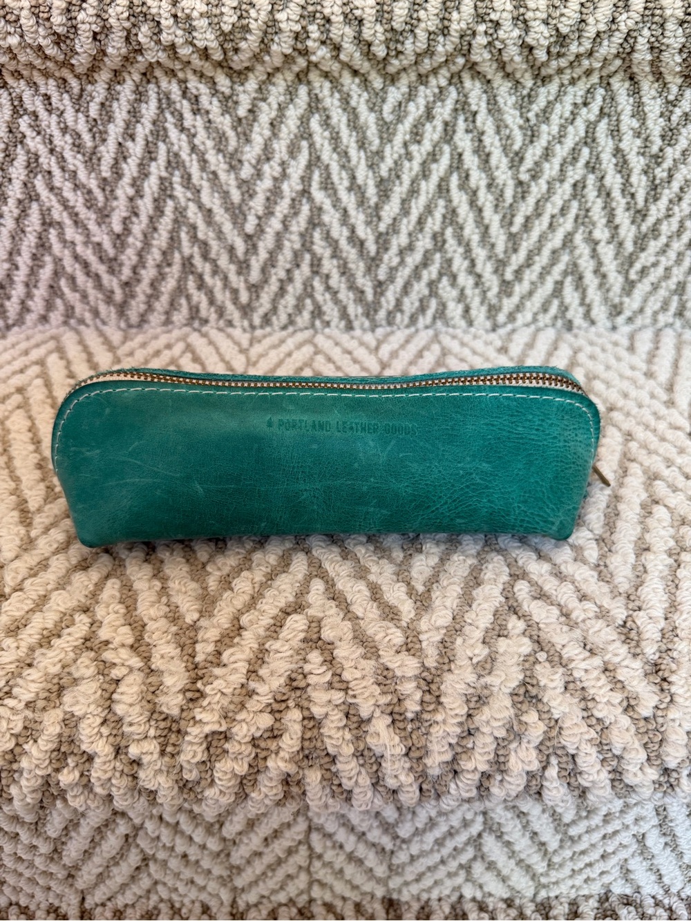 Portland Leather pencil zip case. Good used condition.